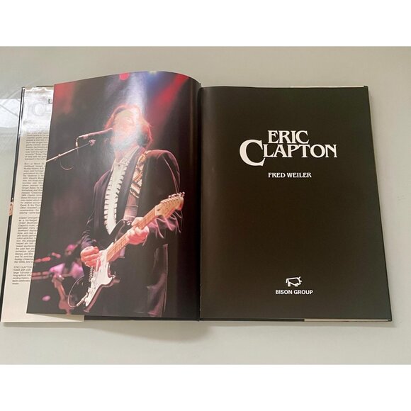 Eric Clapton Book, Vintage Hardcover Large Photo Book with Pull-Out Poster - Picture 3 of 10